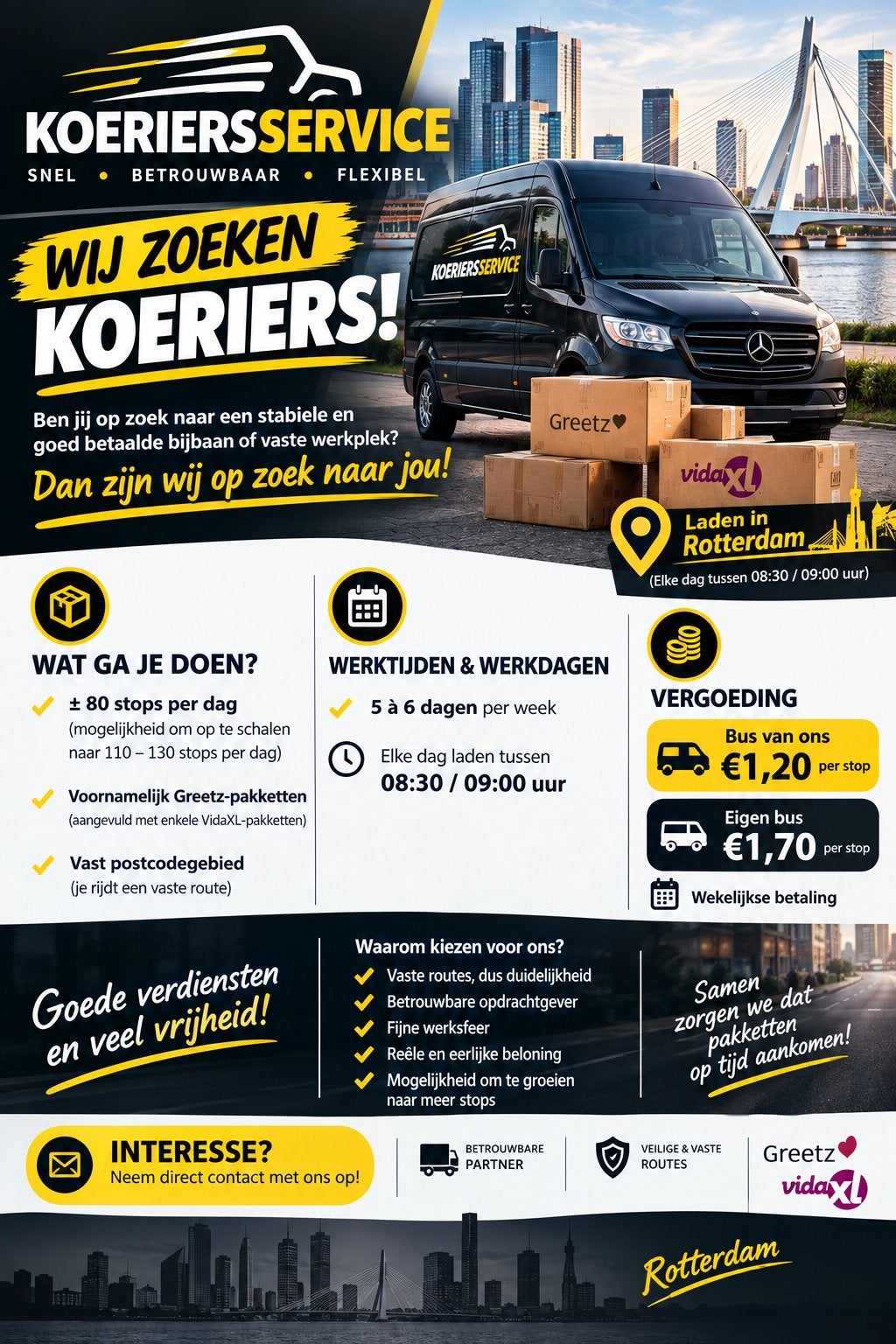 Koerier gezocht, Overige vormen