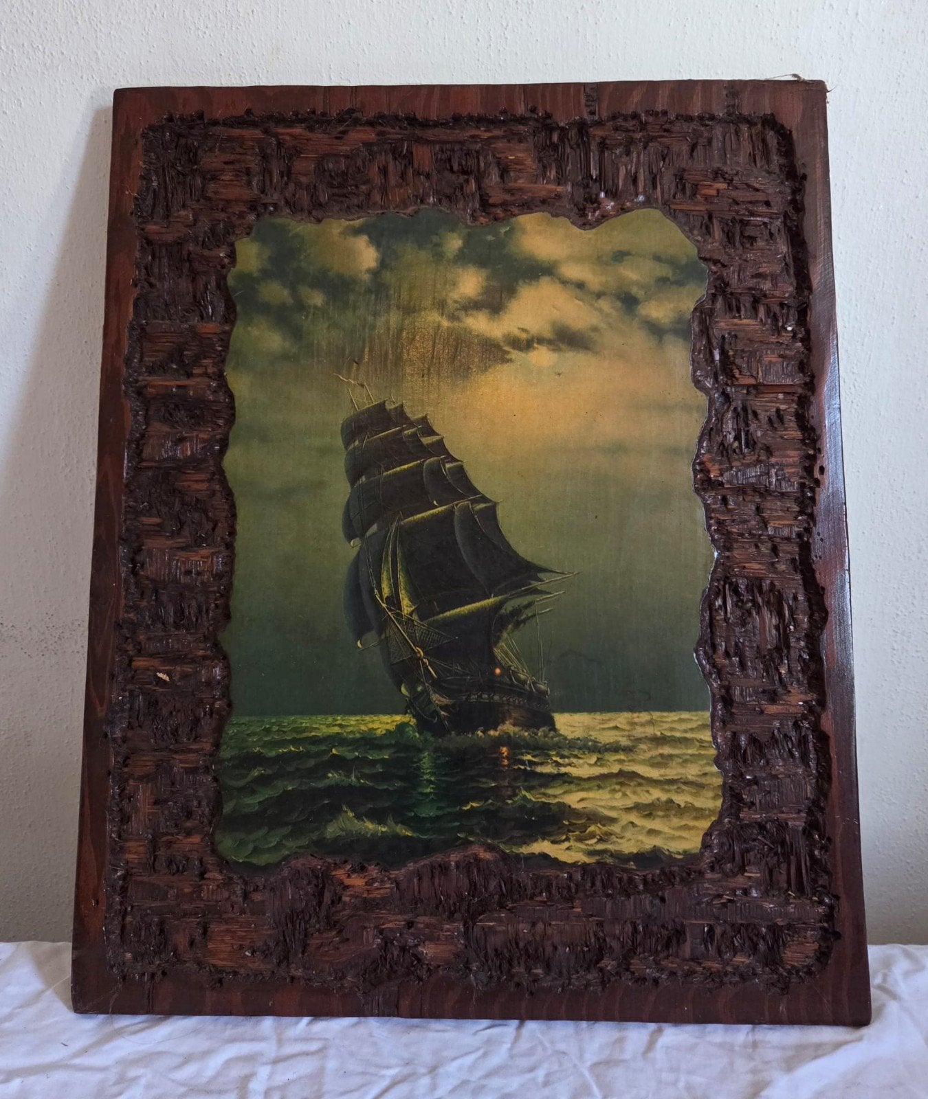 schilderij schip, Ophalen