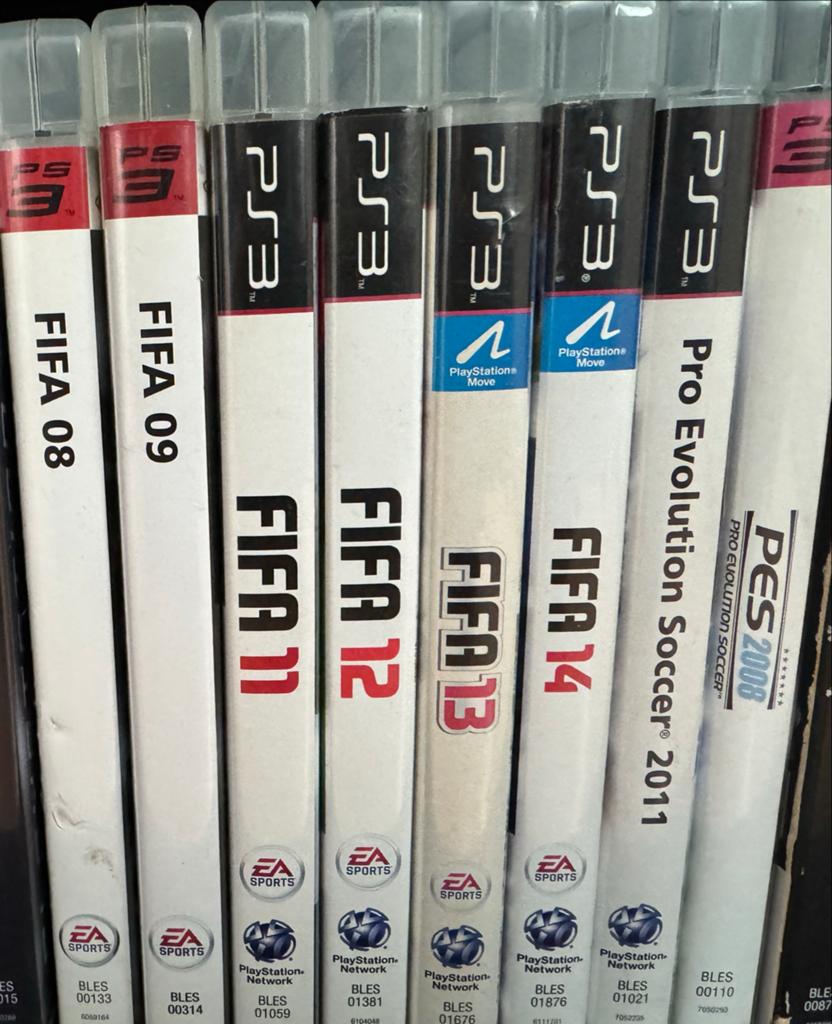 Collectie PS3 FIFA en PES games (FIFA 08 t/m 14, PES 08 & 11, Spelcomputers en Games, Games | Sony PlayStation 3, Gebruikt, Eén computer