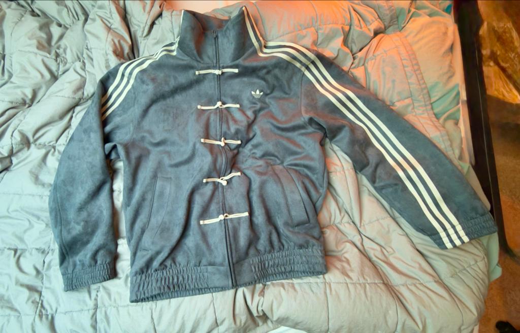 Adidas Chinese New Year Jacket Maat M, Ophalen of Verzenden, Zo goed als nieuw, Maat 48/50 (M), Grijs