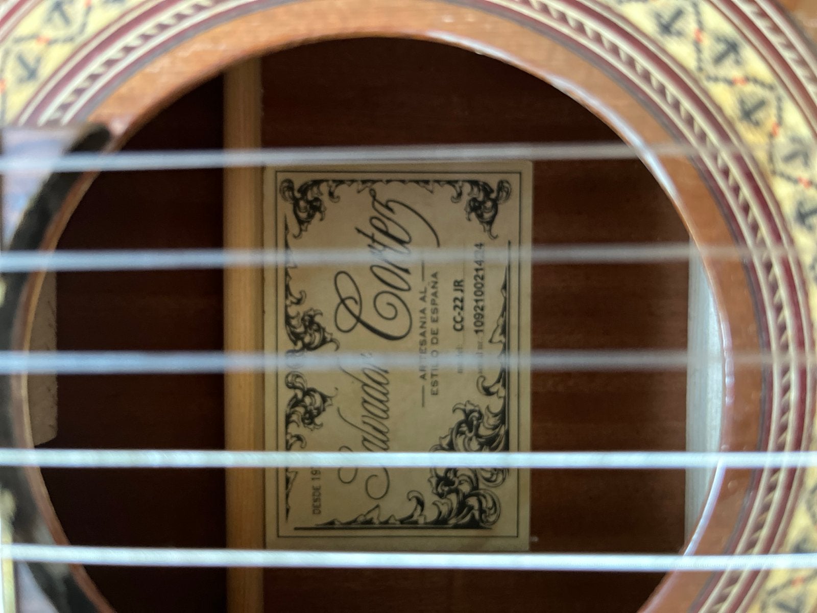 Salvador Cortez CC-22 JR Klassieke Gitaar met hoes en standa, Ophalen of Verzenden, Zo goed als nieuw, Klassieke of Spaanse gitaar
