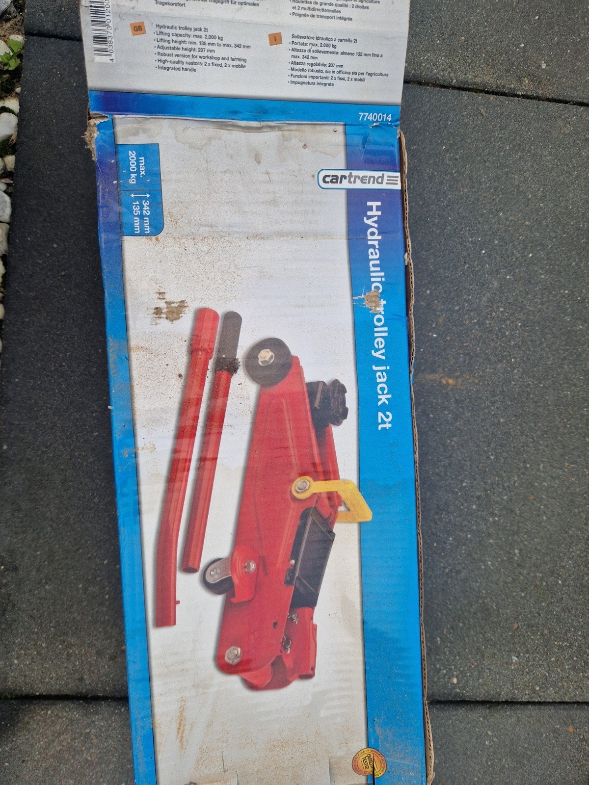 Hydraulische Garagekrik 2 Ton - Cartrend, Ophalen