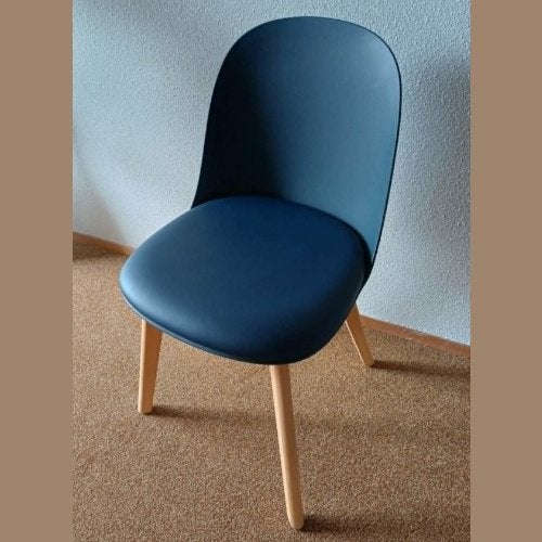 Nette stoel te koop, Ophalen, Overige materialen, Blauw, Zo goed als nieuw