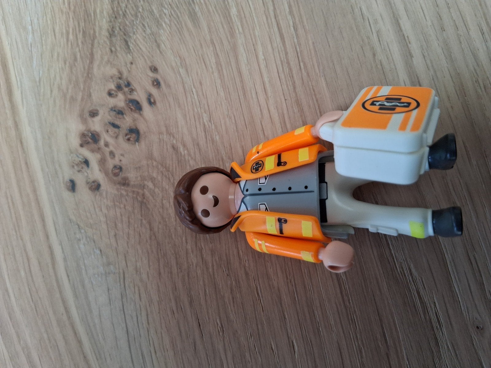 Playmobil hulpverlener met EHBO-koffer, Complete set, Ophalen of Verzenden, Zo goed als nieuw, Figuren