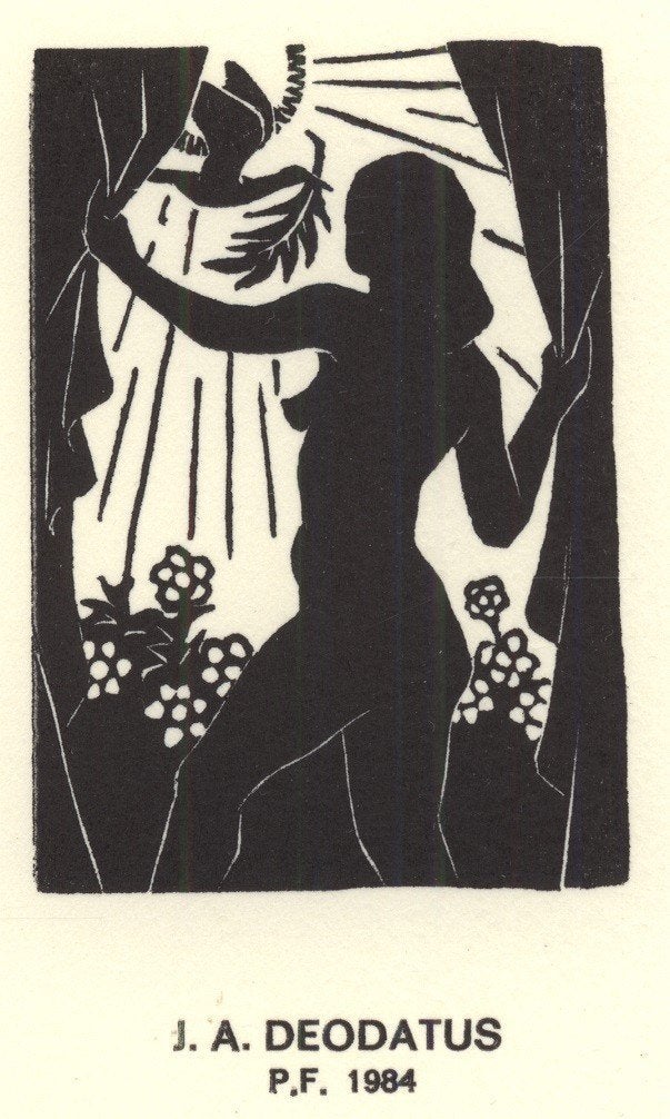 0075 Ex Libris Nederland : Jan Deodatus, 1983, Verzenden, Ex libris