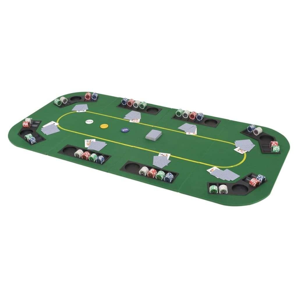 NIEUW | Poker tafelblad voor 8 spelers 4-voudig inklapbaar!, Verzenden, Nieuw