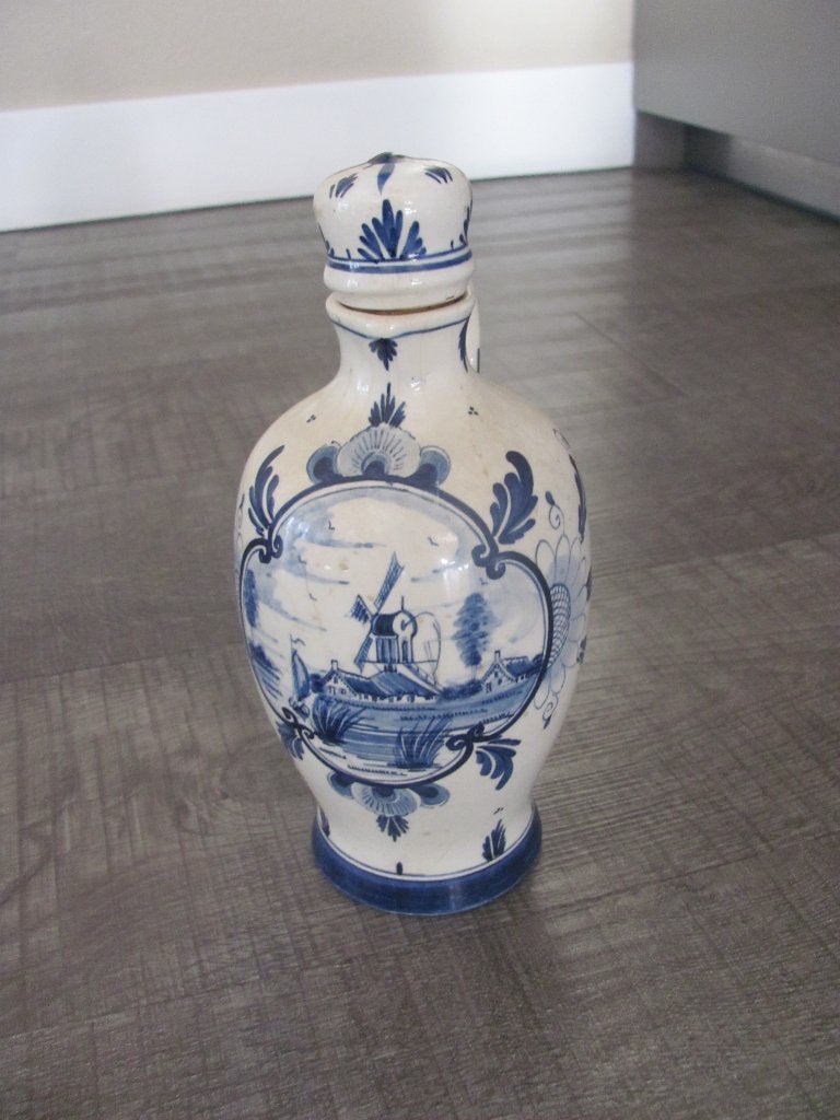 Erven Lucas Bols - Delftsblauwe fles, Antiek en Kunst, Ophalen of Verzenden
