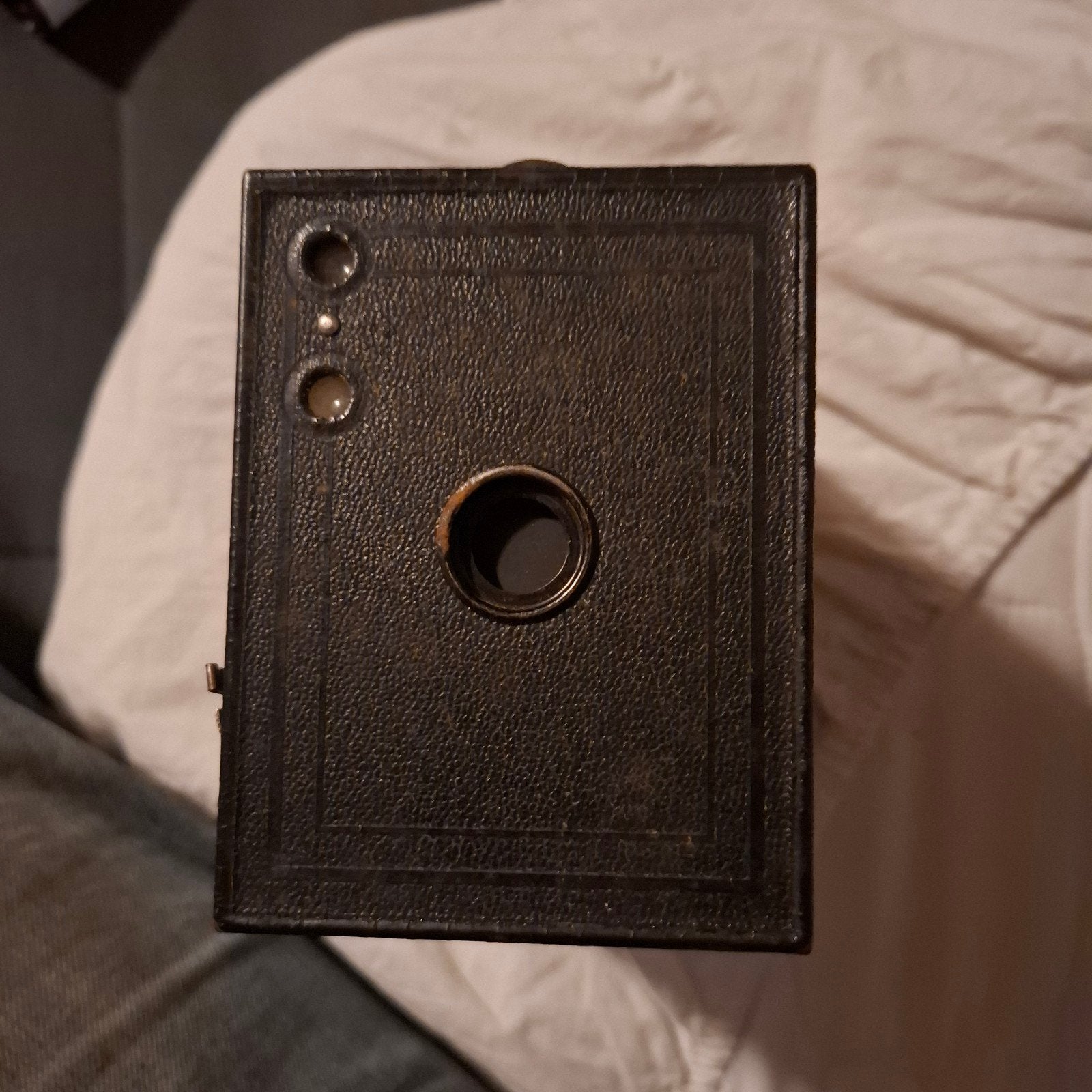 Antieke Kodak Brownie Box Camera No. 2A met tas, Ophalen of Verzenden