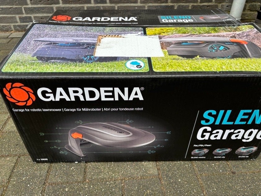 GARDENA SILENO Garage voor robotmaaier - Ongebruikt, GARDENA Manufacturing GmbH, Minder dan 30 cm, Hans-Lorenser-Straße 40 89079 Ulm Duitsland