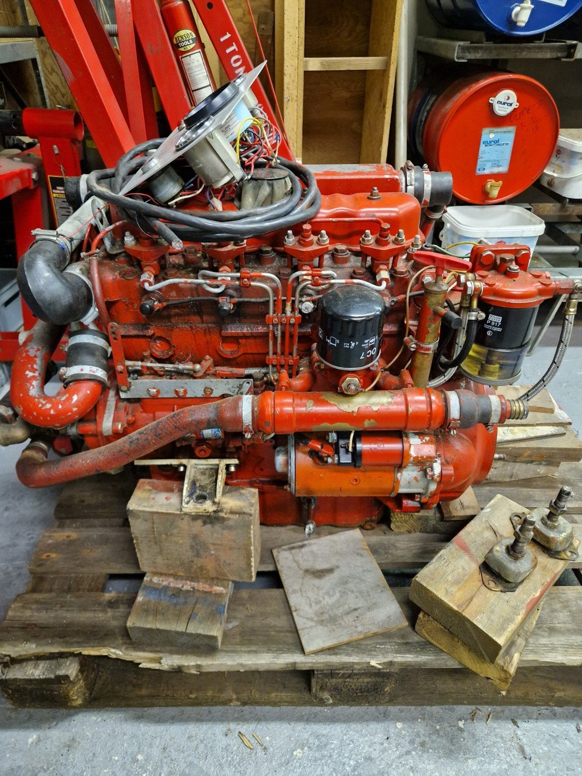indenor Marine Diesel Motor - voor onderdelen, Ophalen of Verzenden, Gebruikt, Motor en Techniek