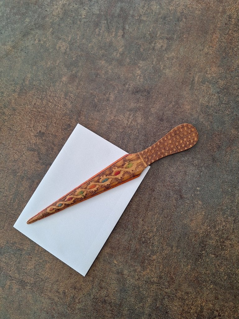 antiek houten briefopener, Antiek en Kunst, Antiek | Kantoor en Zakelijk, Ophalen of Verzenden