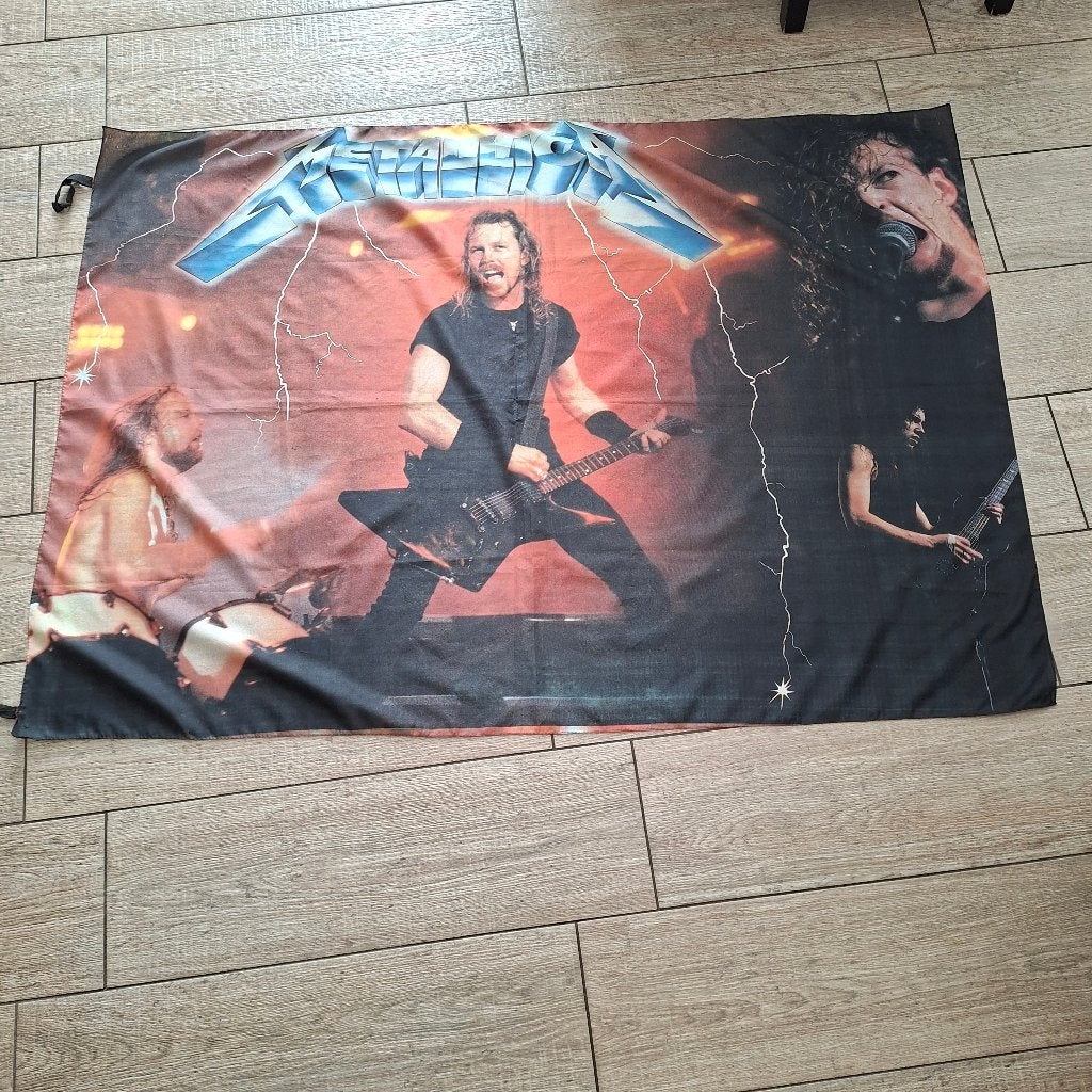 Metallica vlag, Ophalen of Verzenden, Gebruikt