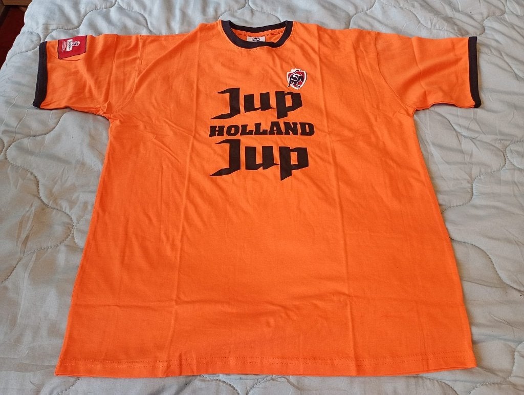 Oranje / WK Jupiler Holland supportersshirt L Nieuwstaat, Ophalen, Maat 52/54 (L), Jupiler, Nieuw