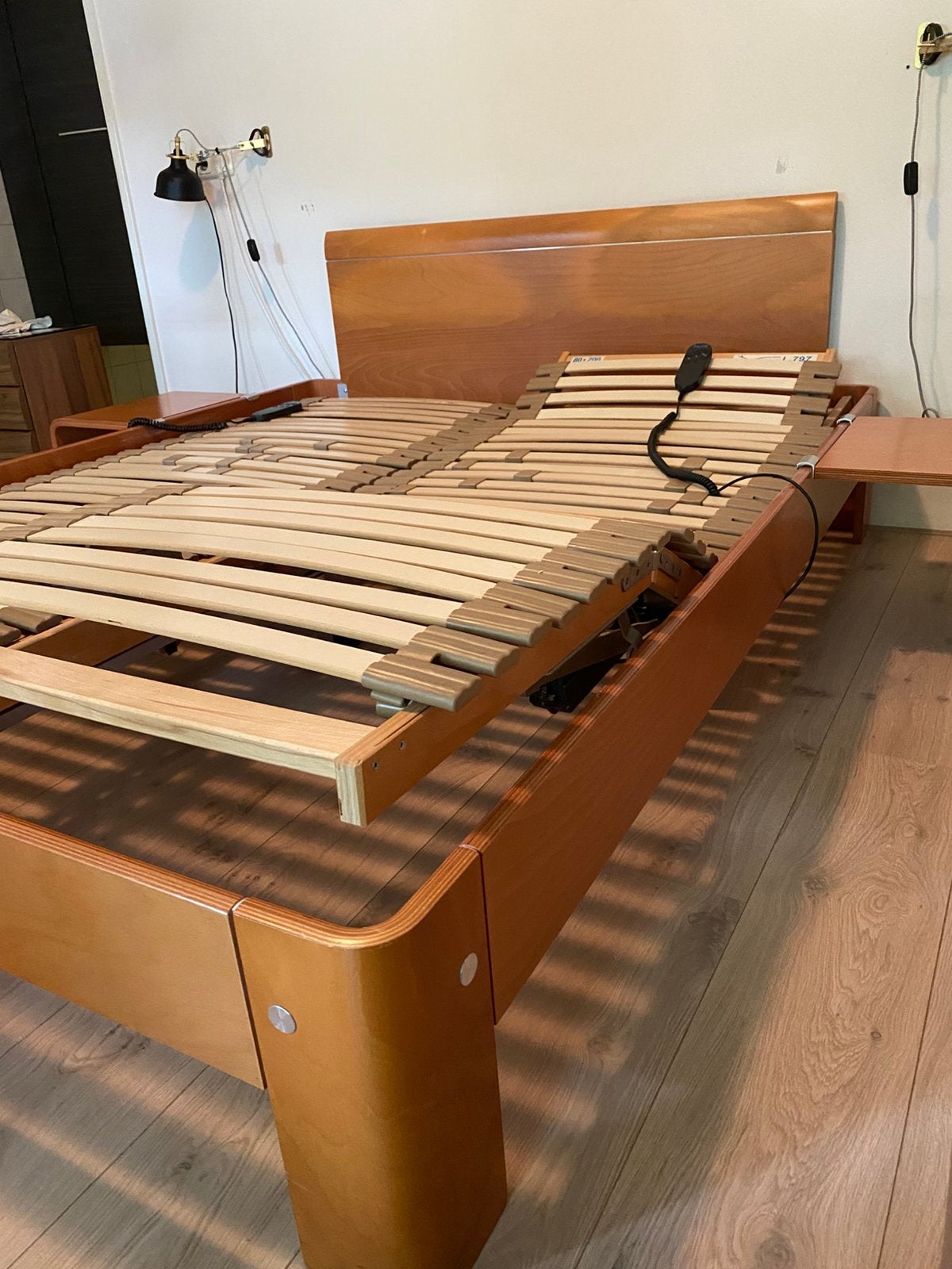 Vintage Aupingbed, Ophalen, Tweepersoons, 200 cm, 160 cm