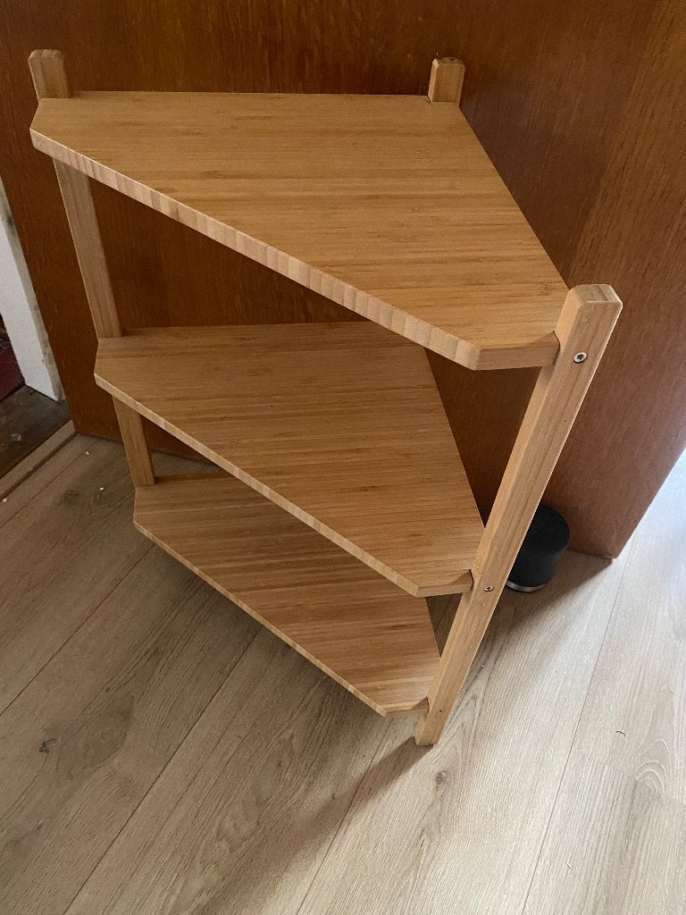 IKEA RÅGRUND Hoekrek Bamboe - Badkamer/Woonkamer, Huis en Inrichting, Badkamer | Badkamermeubels, Minder dan 50 cm, Gebruikt, Overige typen