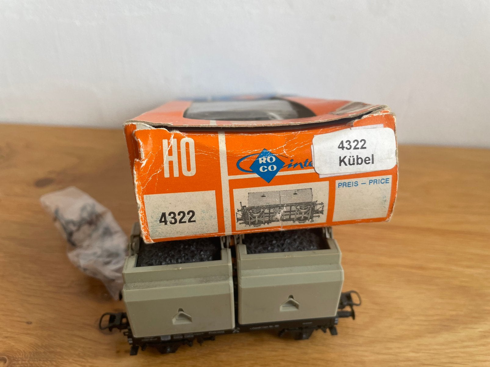 ROCO 4322 KUBEL WAGEN, Gelijkstroom, Wagon, Ophalen of Verzenden, Zo goed als nieuw
