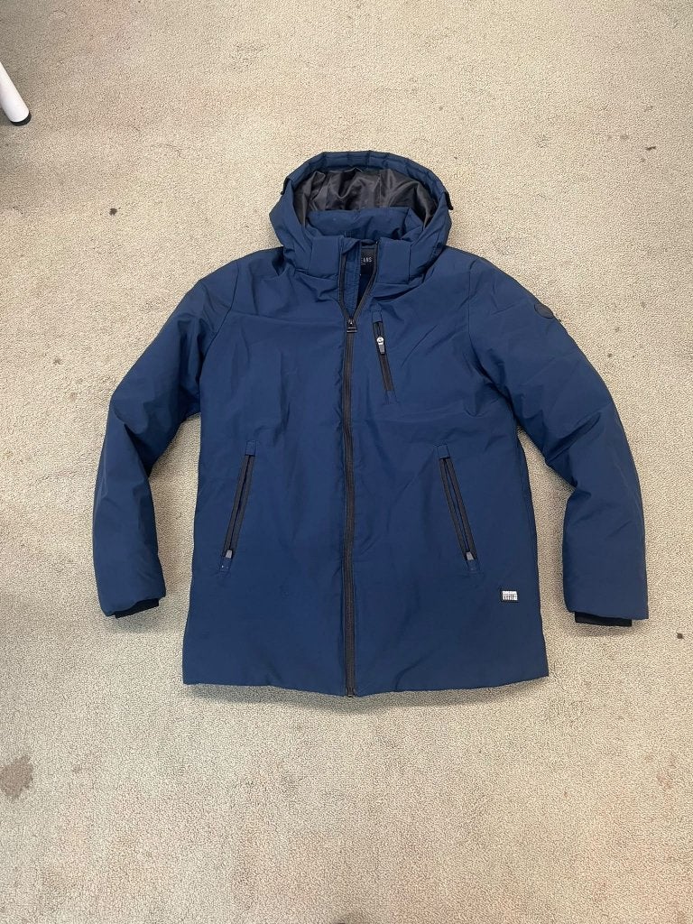 Mooie donker blauwe jas van het merk cars jeans Maat 176, Kinderen en Baby's, Ophalen, Gebruikt, Jongen, Jas