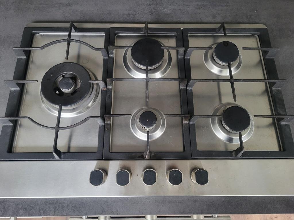 5 pits gaskookplaat Exquisit, Ophalen, Zo goed als nieuw, Inbouw, Gas