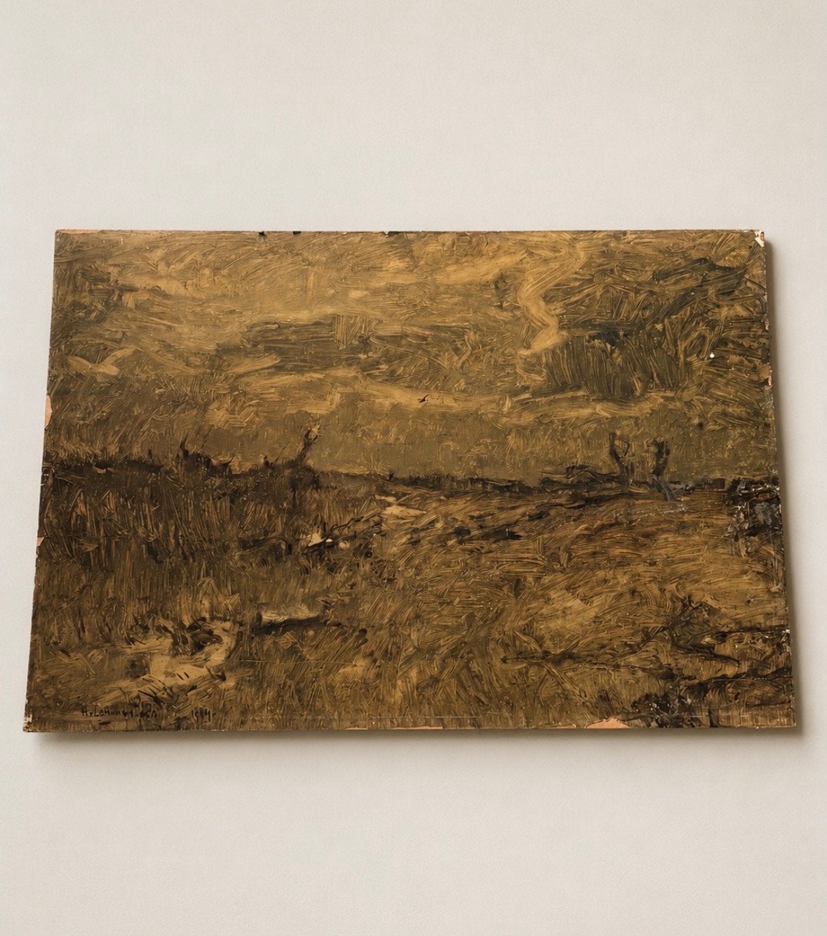 Oud schilderij, Ophalen, Paneel, Gedateerd, Impressionistisch