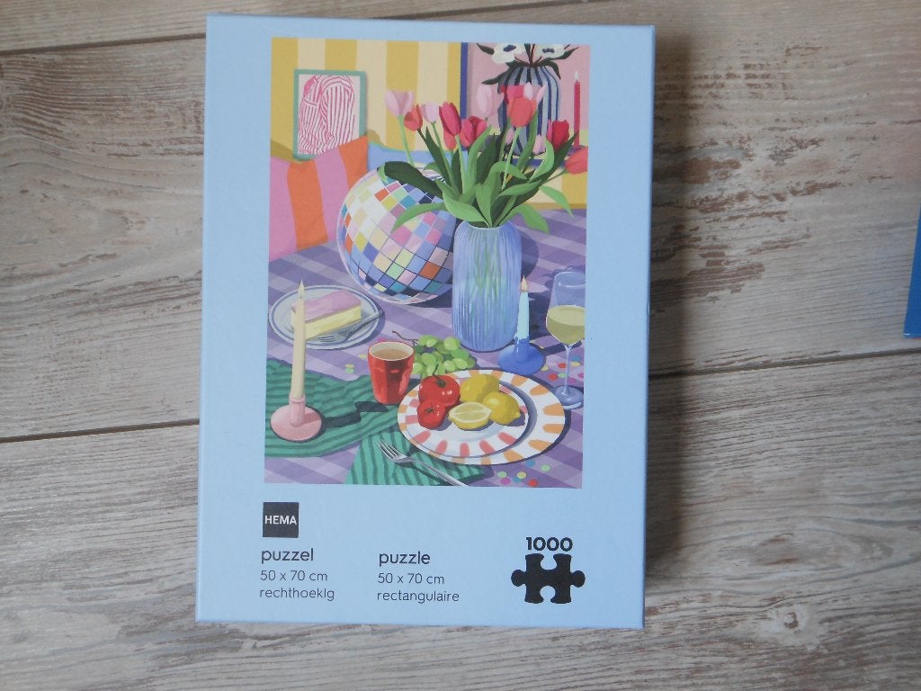 HEMA puzzel., Ophalen of Verzenden, 500 t/m 1500 stukjes, Zo goed als nieuw, Legpuzzel