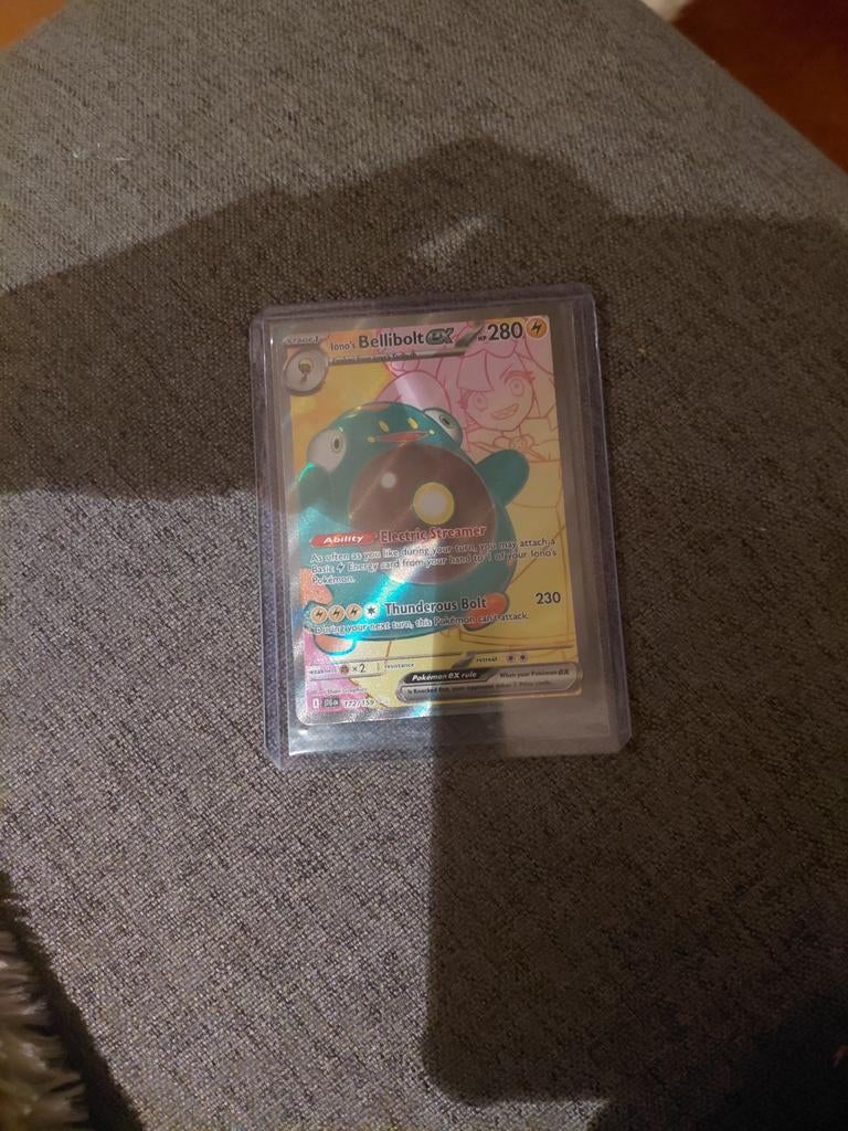 Bellibolt ex 280 HP Pokémon kaart (Foil), Ophalen of Verzenden, Zo goed als nieuw, Losse kaart, Foil