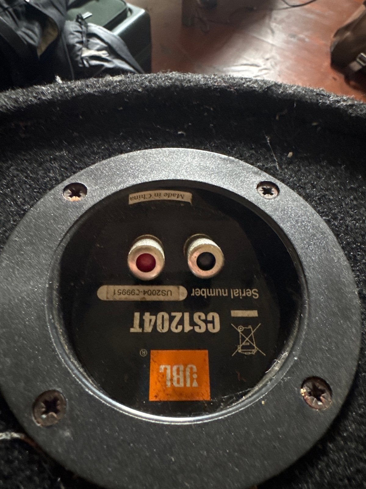 JBL CS1204T 1000 Watt Subwoofer - Krachtige Bass Tube, Auto diversen, Ophalen, Gebruikt