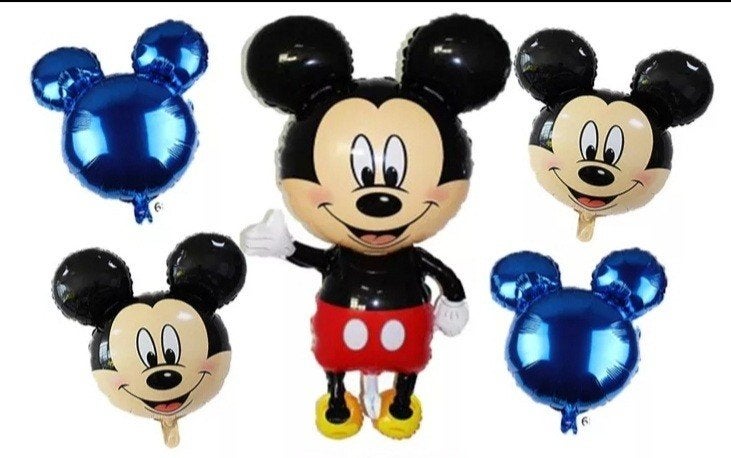 Mickey Mouse * set van 5 folie ballonnen, Hobby en Vrije tijd, Feestartikelen, Ophalen of Verzenden, Nieuw, Versiering, Verjaardag