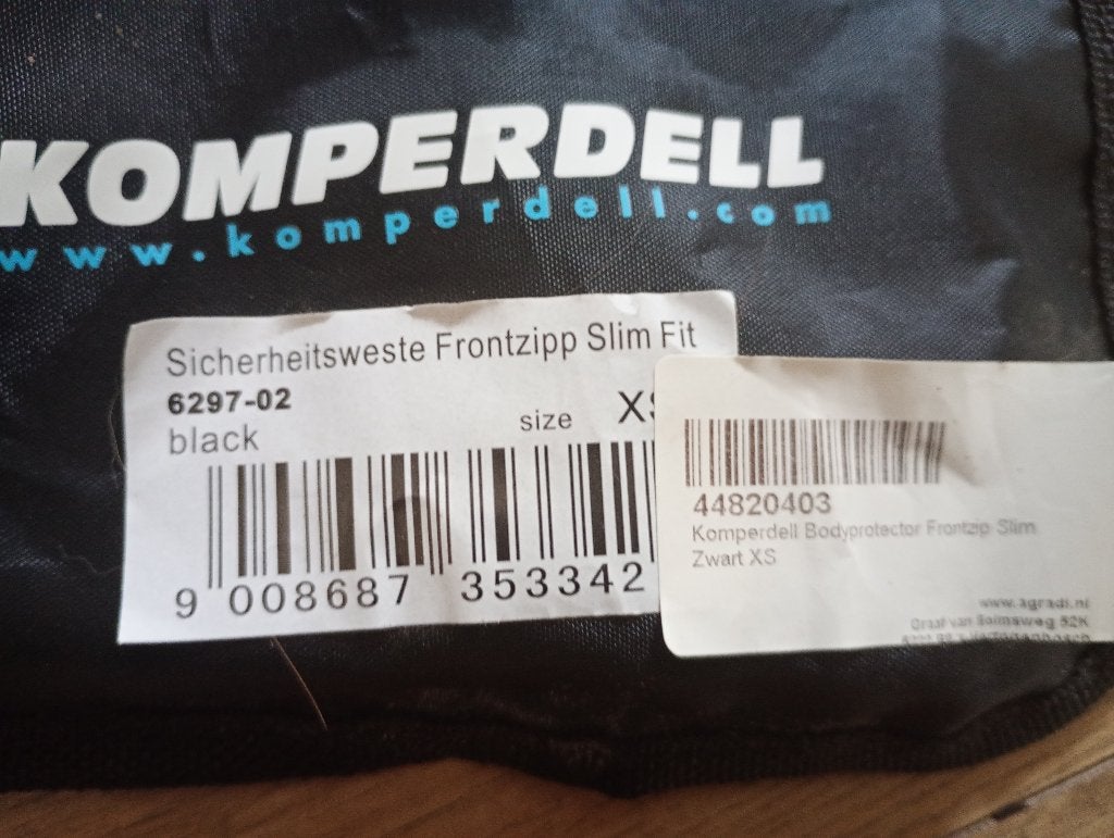 Komperdell cross body protector nieuw SX, Dieren en Toebehoren, Paardrijkleding, Ophalen of Verzenden, Nieuw, Springen, Bovenkleding