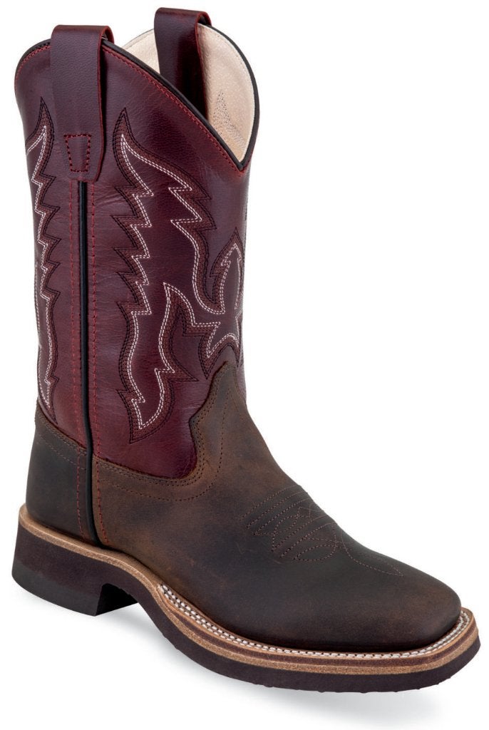 Kinder western cowboy laarzen echt leder bordeaux rood bruin, Jongen of Meisje, Schoenen, Nieuw, Ophalen of Verzenden