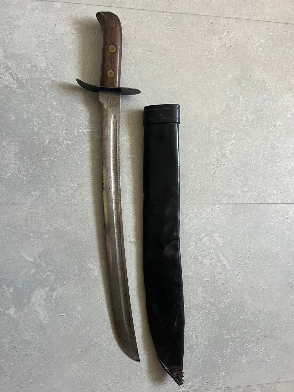 Originele en nette hembrug klewang “Heiho”, Ophalen of Verzenden, Nederland, Zwaard of Sabel