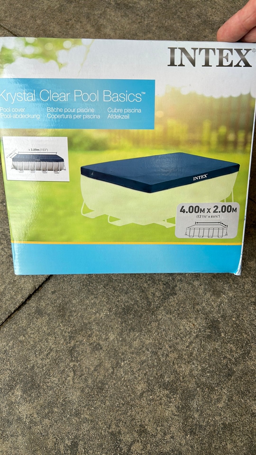 Intex Pool-Cover 400x200cm (Nieuw), Tuin en Terras, Ophalen, Zo goed als nieuw, Afdekzeil