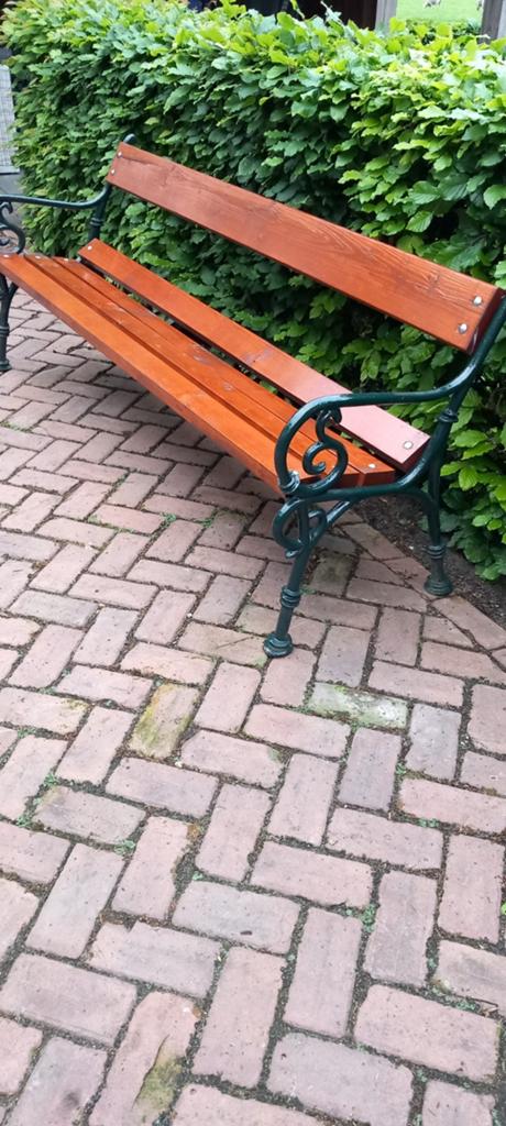 Gietijzeren Tuinbank - Zo Goed als Nieuw, Tuin en Terras, Ophalen, Zo goed als nieuw, Metaal
