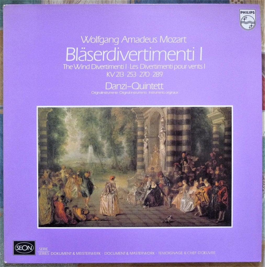 Danzi Quintett - Mozart Blaserdivertimenti, Ophalen of Verzenden, Kamermuziek, Gebruikt, 12 inch