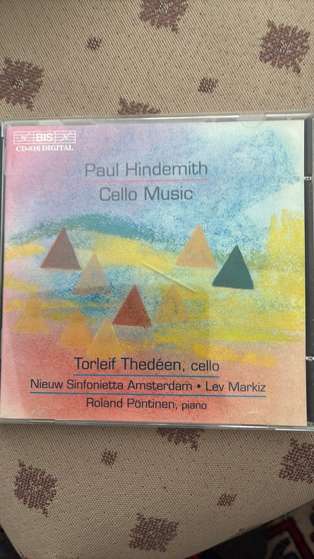 Hindemith:  Cello Music - cd, Ophalen of Verzenden, Modernisme tot heden, Zo goed als nieuw, Kamermuziek