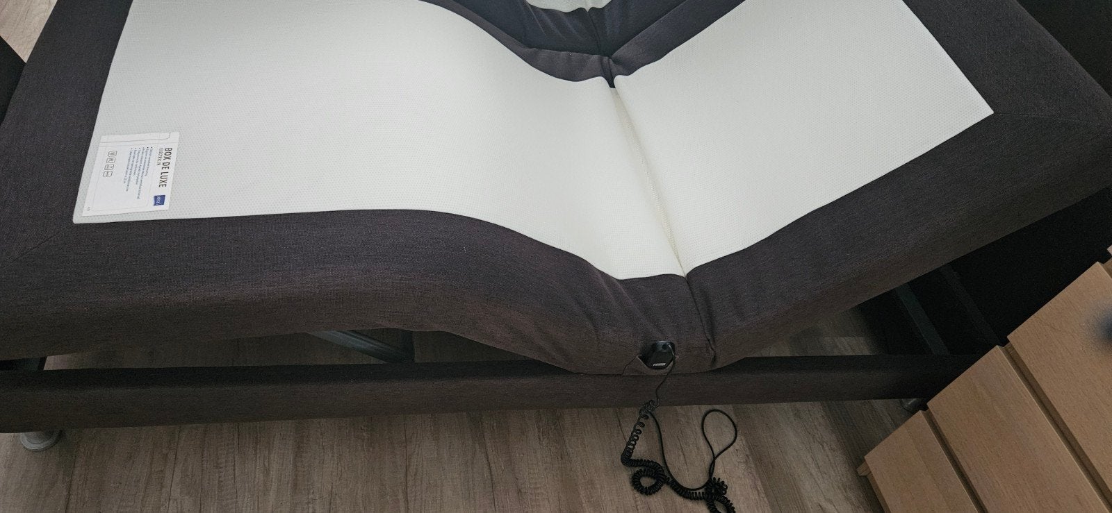 2 x 1 pers  boxspring elektrisch verstelbaar, Huis en Inrichting, Bruin, Tweepersoons, Ophalen of Verzenden, 180 cm