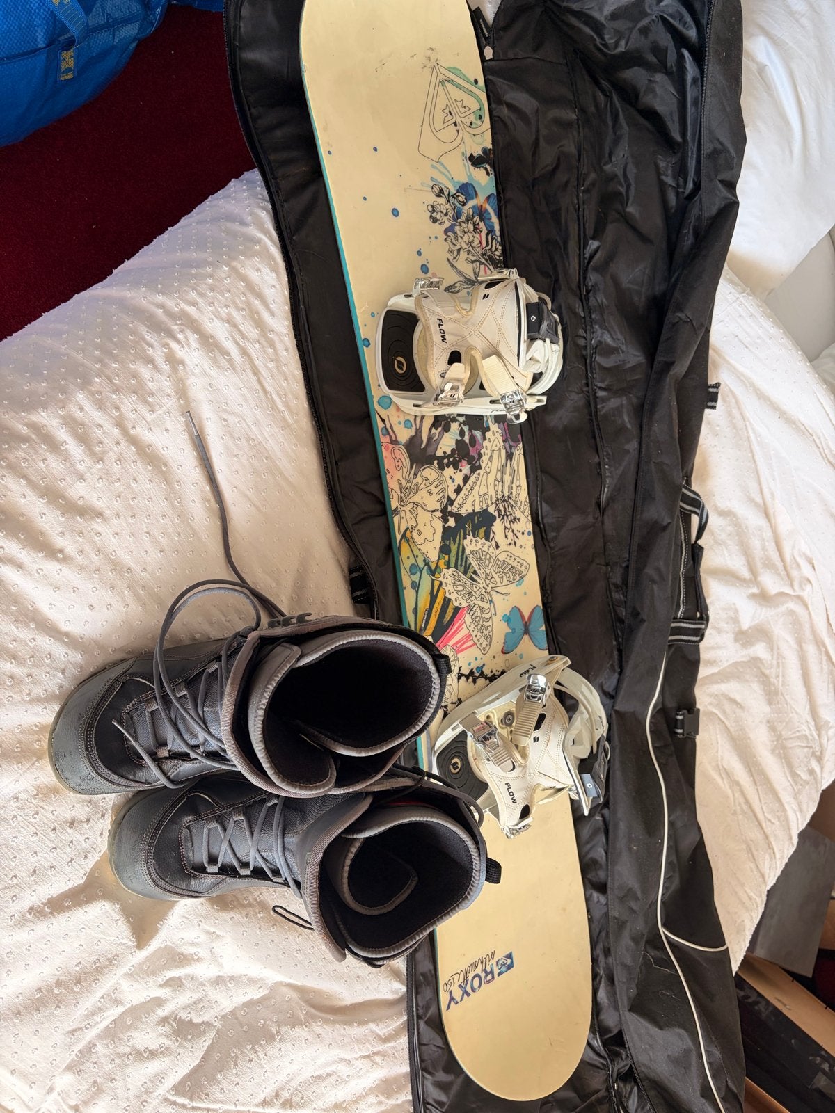 Roxy Snowboard met Flow Bindingen en Snowboardschoenen, Gebruikt, Overige typen, Skiën, Ophalen