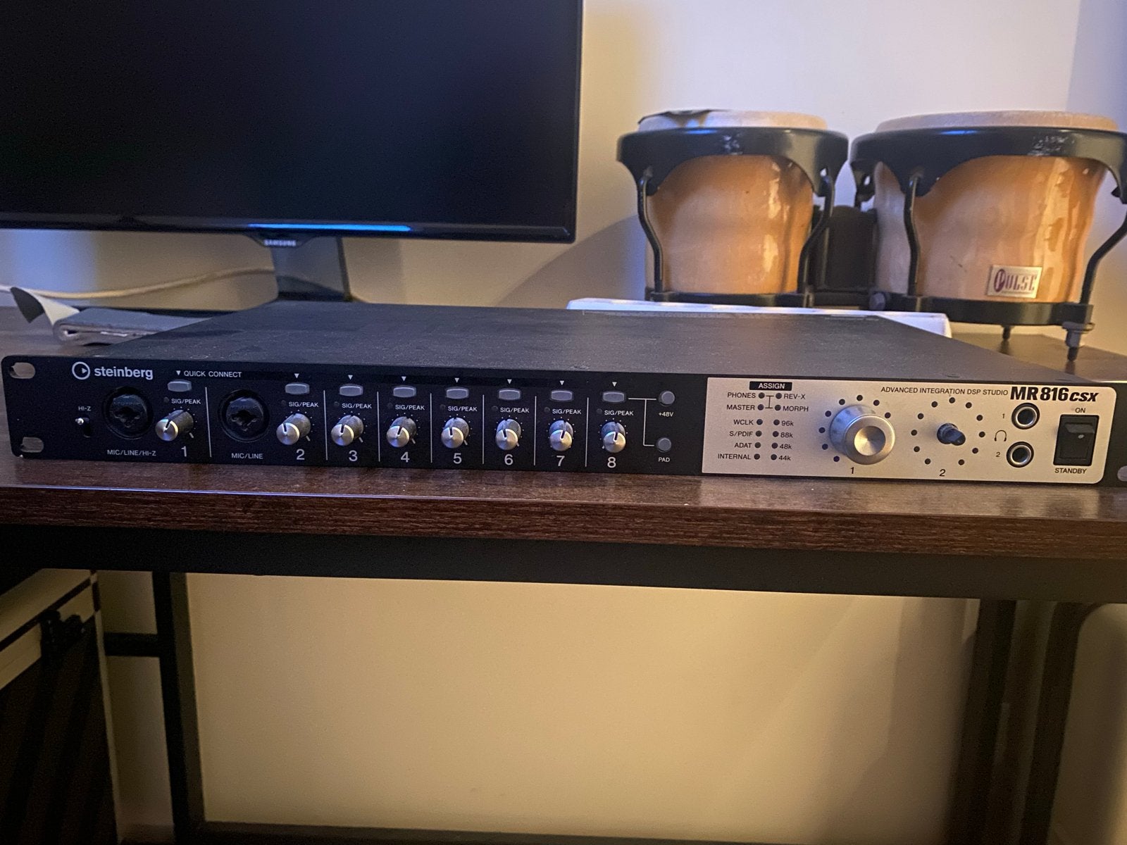 Steinberg MR816 CSX Audio Interface, Ophalen of Verzenden, Gebruikt, 5 tot 10 kanalen, Microfooningang