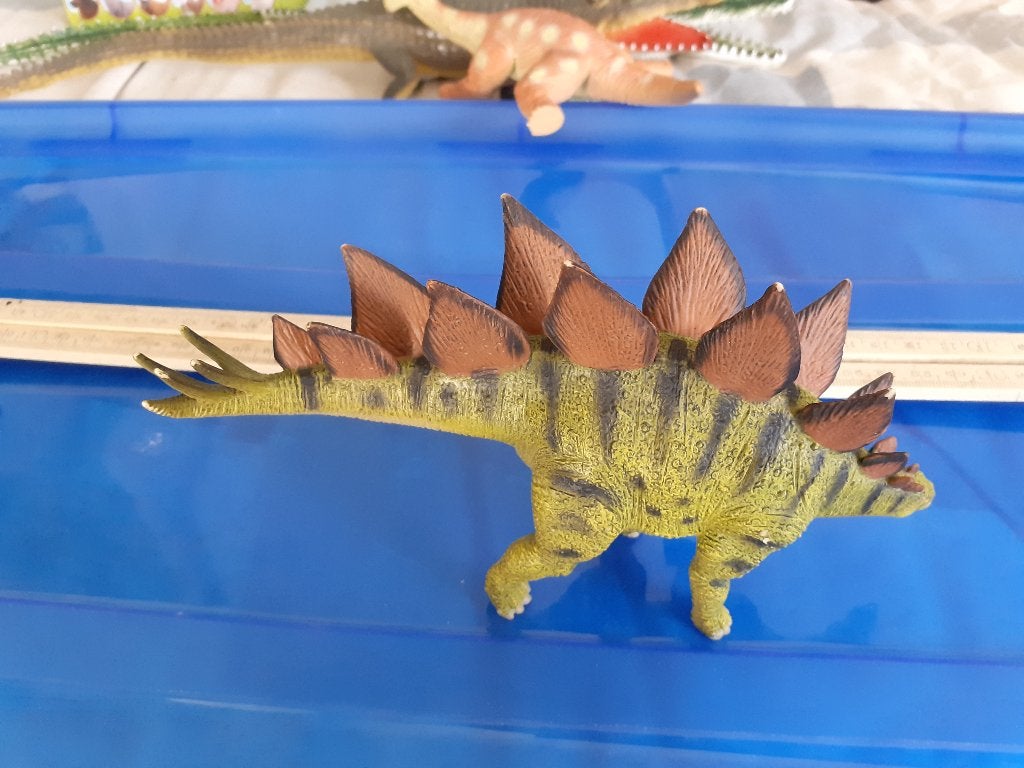 Stegosaurus 15 cm dierfiguur (geen Schleich), Verzenden, Gebruikt, Overige soorten, Beeldje of Figuurtje