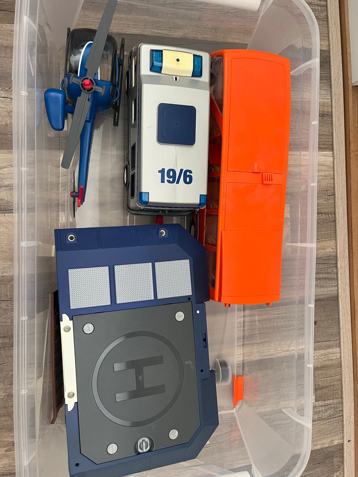 Playmobil Politiebureau, Helikopter en Voertuigen Set, Ophalen, Gebruikt, Gebouw, Complete set