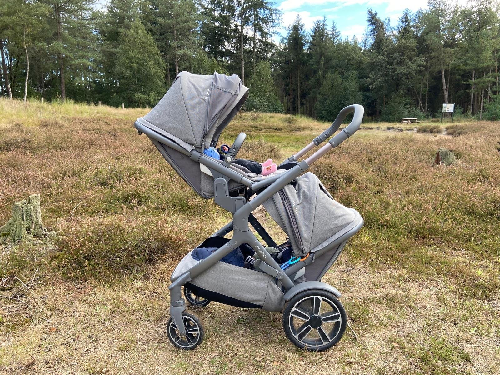 Nuna Demi Grow Tweeling Kinderwagen - Compleet Set, Gebruikt, Duowagen, Ophalen, Kinderwagen