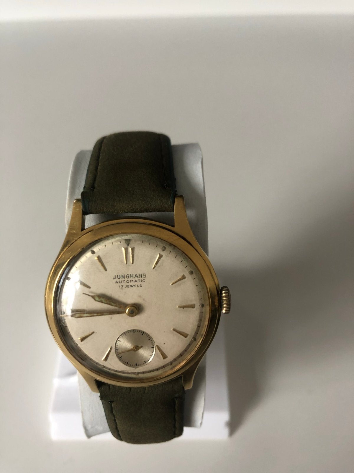 Junghans Automatic 17 Jewels Polshorloge Top, Overige merken, Met bandje, Polshorloge, Goud