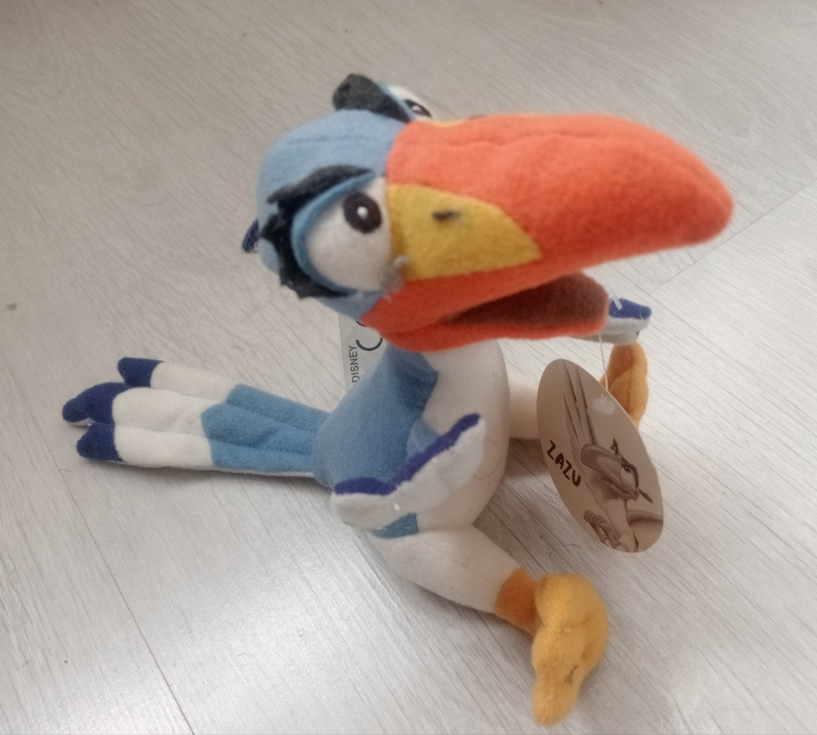 Nieuwe Disney Zazu knuffel zittend, Ophalen of Verzenden, Leeuwenkoning of Jungle Boek, Nieuw, Knuffel