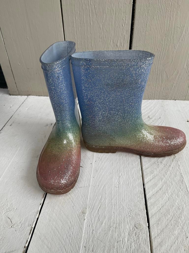 Glitter regenlaarzen, maat 35, Ophalen, Gebruikt, Meisje, Laarzen