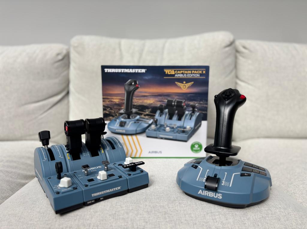 Trustmaster Tc captain pack x airbus edition, Computers en Software, Joysticks, Ophalen of Verzenden, Zo goed als nieuw