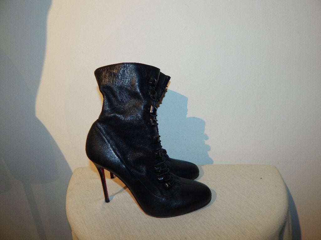 Christian Louboutin troopista 120 boots zacht leer Als nieuw, Verzenden, Lage of Enkellaarzen, Zo goed als nieuw, Christian louboutin