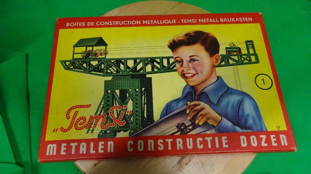 Temsi - Metalen constructie dozen, Verzamelen, Speelgoed, Gebruikt, ., Ophalen of Verzenden, .