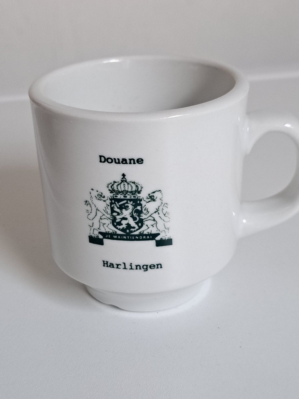 Vintage Douane Harlingen Mok - Uniek Verzamelobject, Ophalen of Verzenden