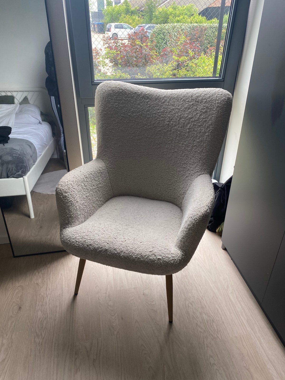 1 witte teddy stoel, Ophalen, Zo goed als nieuw, Wit, Vier
