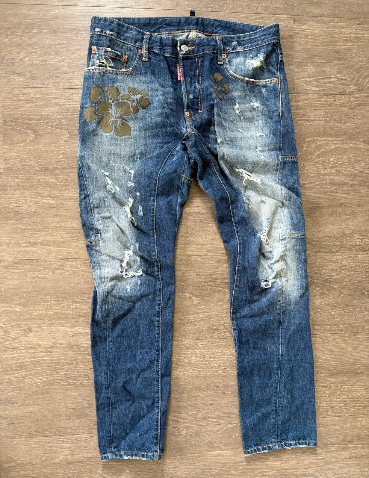 Dsquared heren spijkerbroek, Ophalen of Verzenden, Gedragen, Blauw, W33 - W34 (confectie 48/50)