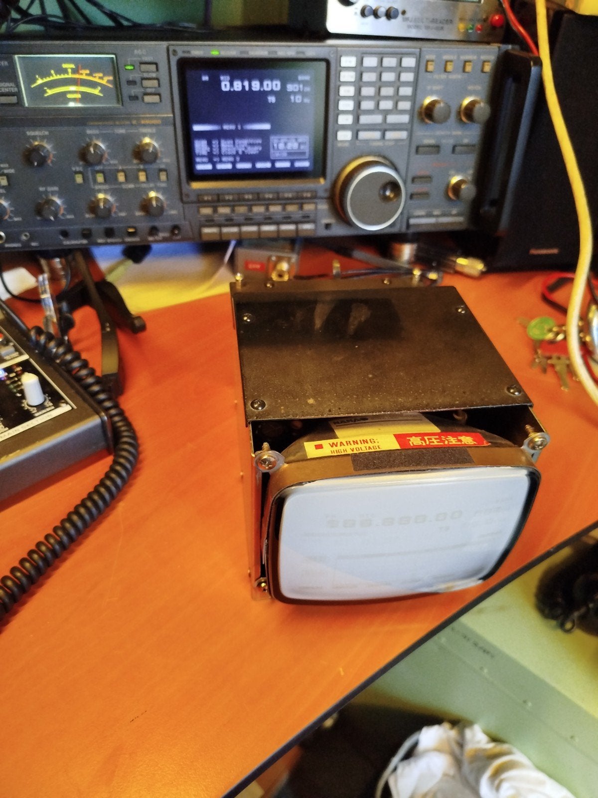 Beeldbuis voor Icom IC-R9000 - Werkend met lichte inbranding, Ophalen of Verzenden, Gebruikt